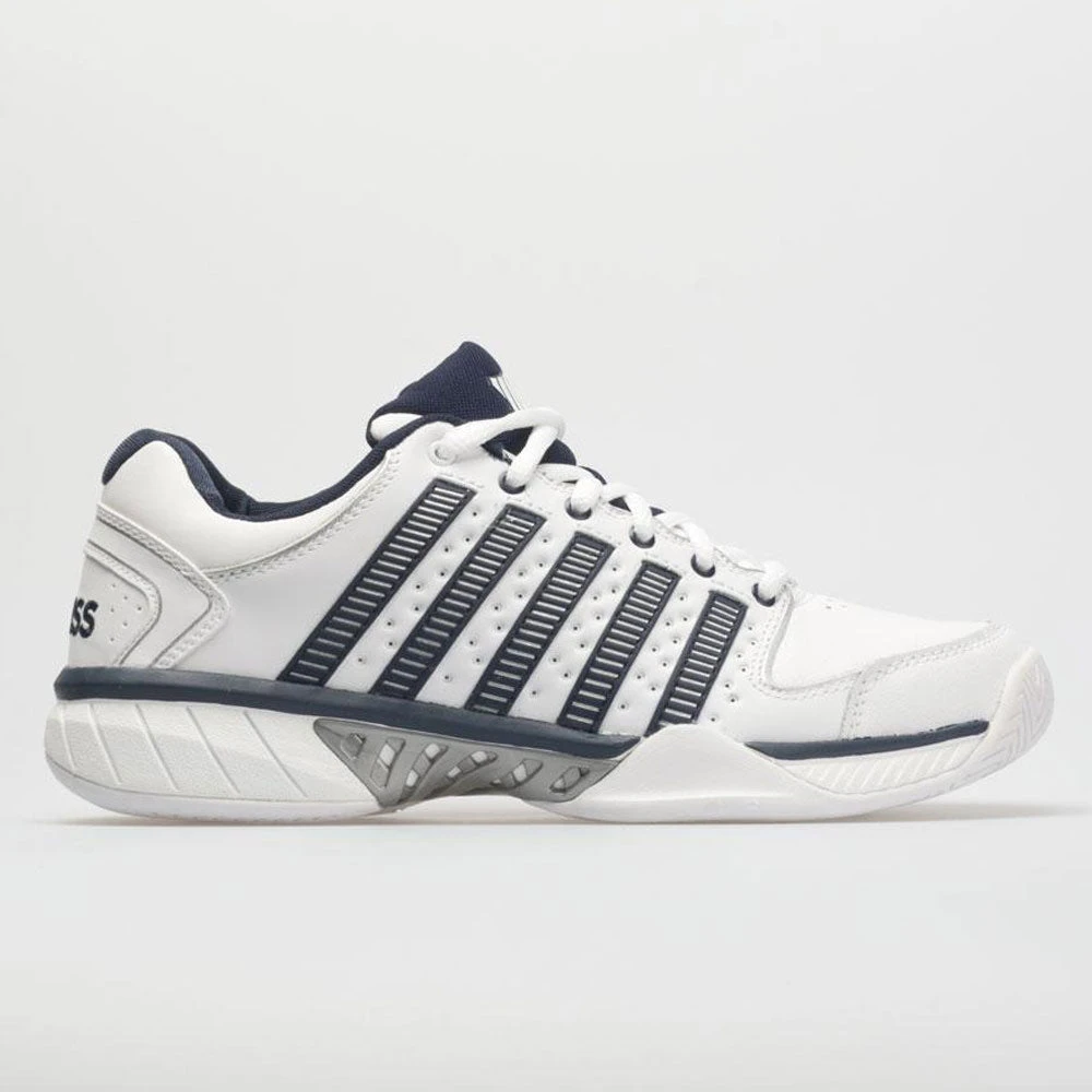 K-Swiss Hypercourt Express Leather Men's White/Navy/Silver
