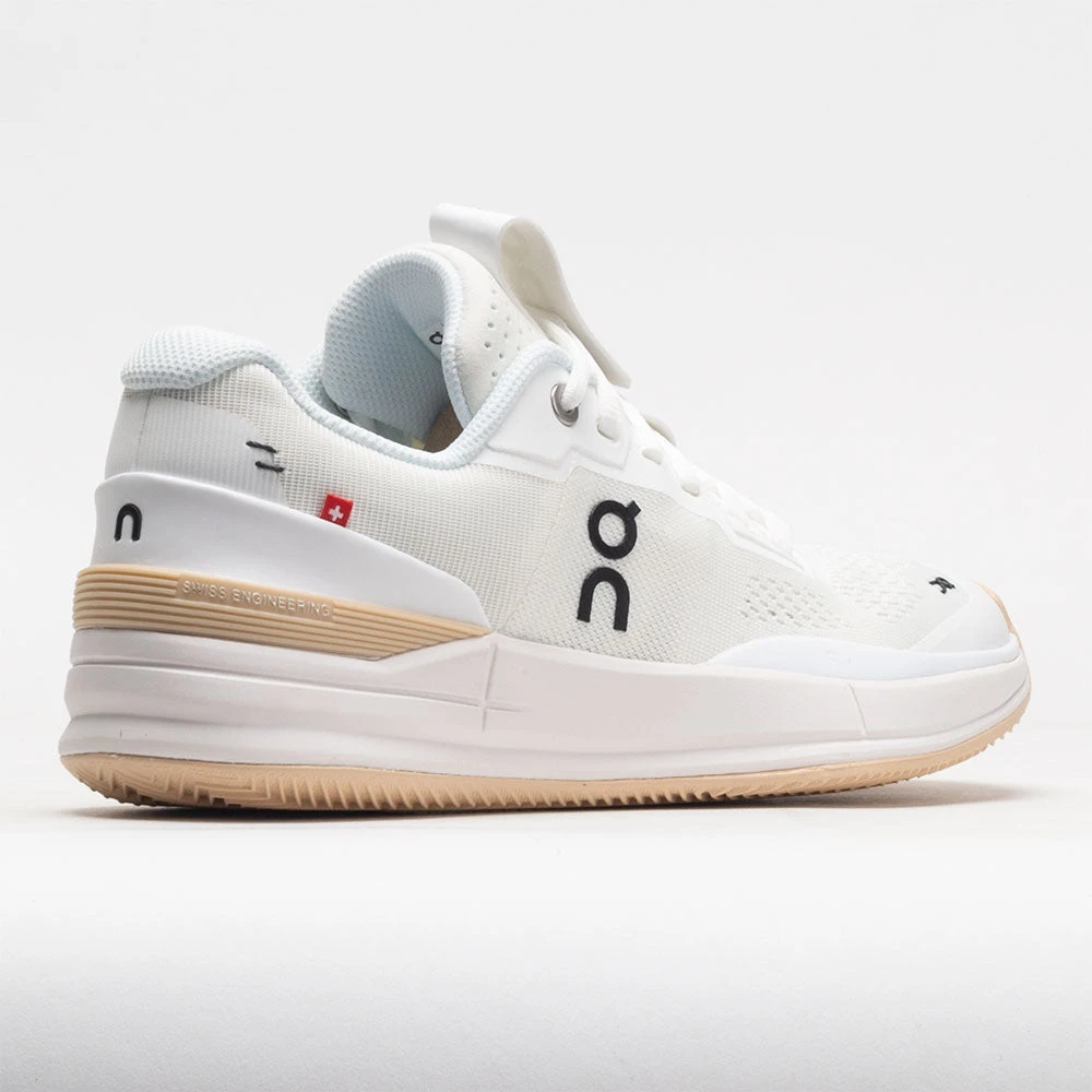 On Running On The Roger Pro Clay Women's White/Savannah - Image 6