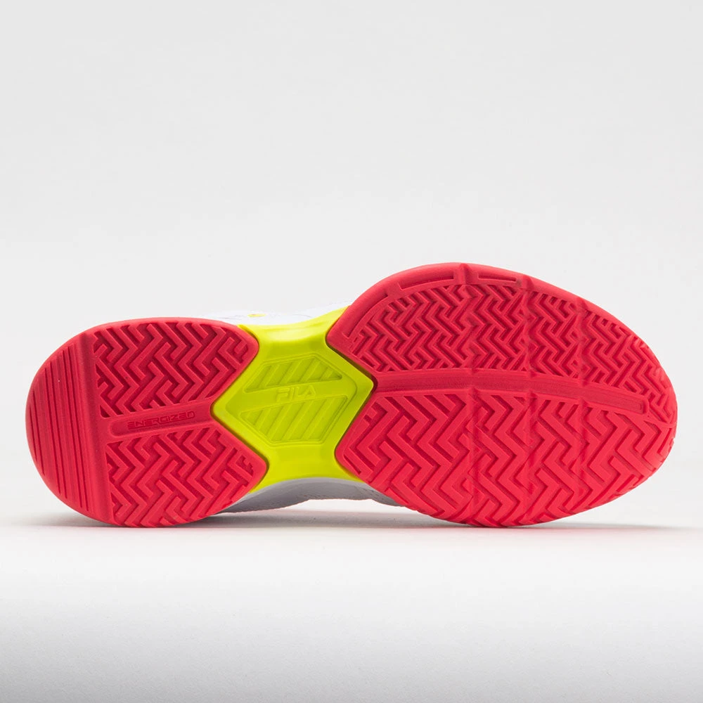 Fila Axilus Energized 2 Junior White/Diva Pink/Safety Yellow - Image 4